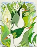 Pauline Bewick, Geese and Lilies