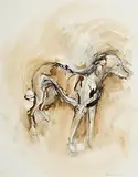 Basil Blackshaw, Study for Storm, mixed media on paper