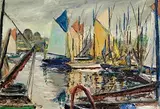 Samuel Connolly Taylor, Concarneau, oil on canvas