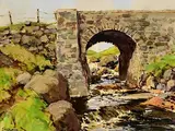 Oonaglush Bridge, River Dun by James Humbert Craig, oil on canvas, sold Jan 2023