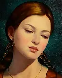 The Princess by Ken Hamilton, oil on board, sold Jan 2023