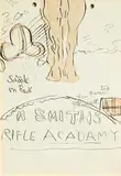 Smith's Rifle Academy by Jack Butler Yeats, watercolour and pencil on paper, sold Jan 2023