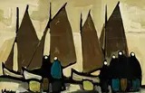Markey Robinson, Harbour III, oil on board