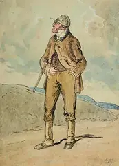Edith Somerville 'Ce', The Huntsman, watercolour on paper