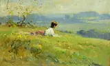 The Dreamer by Frank McKelvey, oil on canvas board, sold Jan 2023