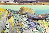 Kenneth Webb, The Dock, Kinsale, Co. Cork, watercolour and ink on paper