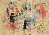 John Kingerlee, SRIK - Untitled, 2022, mixed media on board