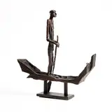John Behan, The Boatman, 2009, unique bronze