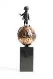 Valentin Bostan, Little Juice, 2022, bronze on a granite base - from an edition of 9