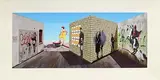 Patrick Hughes, Street, hand-painted 3D multiple with archival inkjet - numbered 52 from an edition of 60