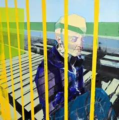 Peter Bradley, Alpha, 2015, oil on canvas