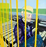 Peter Bradley, Alpha, 2015, oil on canvas