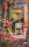 Mexican Dolls by John Kingerlee, 2022, oil and mixed media on card, sold Jan 2023