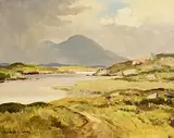 Silver Light, Connemara by Maurice Canning Wilks, oil on canvas, sold Jan 2023
