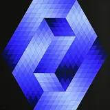 Victor Vasarely, Optical Composition, hand-signed original serigraphy/screenprint - numbered 41 from an edition of 200