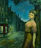Waiting for Her Loved One by Gladys Maccabe, oil on canvas laid on board, sold Jan 2023