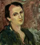 Young Man by George Campbell, oil on board, sold Jan 2023