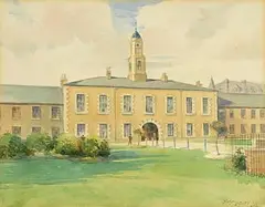 Frank McKelvey, The White Linen Hall, Belfast, 1917, watercolour on paper
