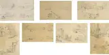 William Roe, Collection of 7 Drawings In Cork and Vicinity (1837-38-39), pencil on paper (7) (each sized and framed with slight difference approximate sizes)