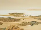 Arthur Armstrong, Beach Ballyrubbock, mixed media on board