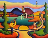 Alan Kenny, Soft Landscape with Musicians and Figures