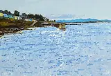 Roundstone by John Morris, oil on board, sold Jan 2023