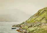 Killary Harbour, Connemara by Frank Egginton, watercolour on paper, sold Jan 2023