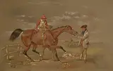Robert Richard Scanlan, Horse with Jockey and Attendants