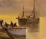 Ready to Sail by Norman J. McCaig, oil on canvas, sold Jan 2023
