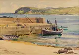 Frank McKelvey, Port Salon, Donegal, watercolour on paper