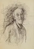 Self Portrait by John Butler Yeats, pen and ink on drawing, sold Nov 2022