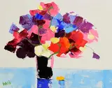 Kenneth Webb, Sweet Pea, oil on canvas