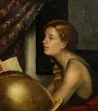 Girl Reading by Ken Hamilton, oil on board, sold Nov 2022