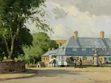 Cushendun Village by Maurice Canning Wilks, oil on canvas, offered Nov 2022