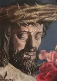Patrick Hennessy, The Spanish Christ, oil on board
