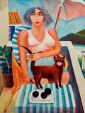 Summertime by Graham Knuttel, oil on canvas, sold Nov 2022