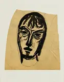 Head of a Man by Evie Hone, gouache and pencil on paper, sold Nov 2022