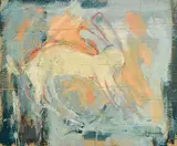 Basil Blackshaw, Irish Hare, oil on card