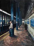 Hector McDonnell, 68th Street Subway, New York, 2004, oil on board