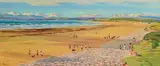 Robert Taylor Carson, Children at Play, Rossnowlagh Strand, Co. Donegal (c.1960's), oil on board