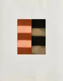 Sean Scully, Mirror Smoke, 1998, etching and aquatint on somerset textured white paper - numbered 18 from and edition of 50