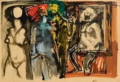 Patrick Graham, Untitled, 1971, mixed media on paper