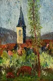 Letitia Marion Hamilton, Cattle Grazing, Dubrovnik, oil on canvas laid on board