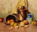 Robert Chailloux French, Still Life - Oranges and Apples