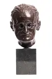 Brian King, James Joyce, bronze on a granite base - numbered 8 from an edition of 11