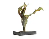 Conor Fallon, Bird of Paradise, 1993, bronze on stone base