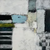 Michael Hales, Lost Cities, A Long Way Home, encaustic and oils on birch ply