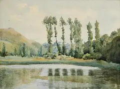 Dermod William O'Brien, Solitude, watercolour on paper