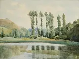 Dermod William O'Brien, Solitude, watercolour on paper