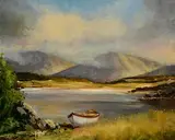 Lough Bawn, Connemara by Norman J. McCaig, 1984, oil on board, offered Nov 2022
